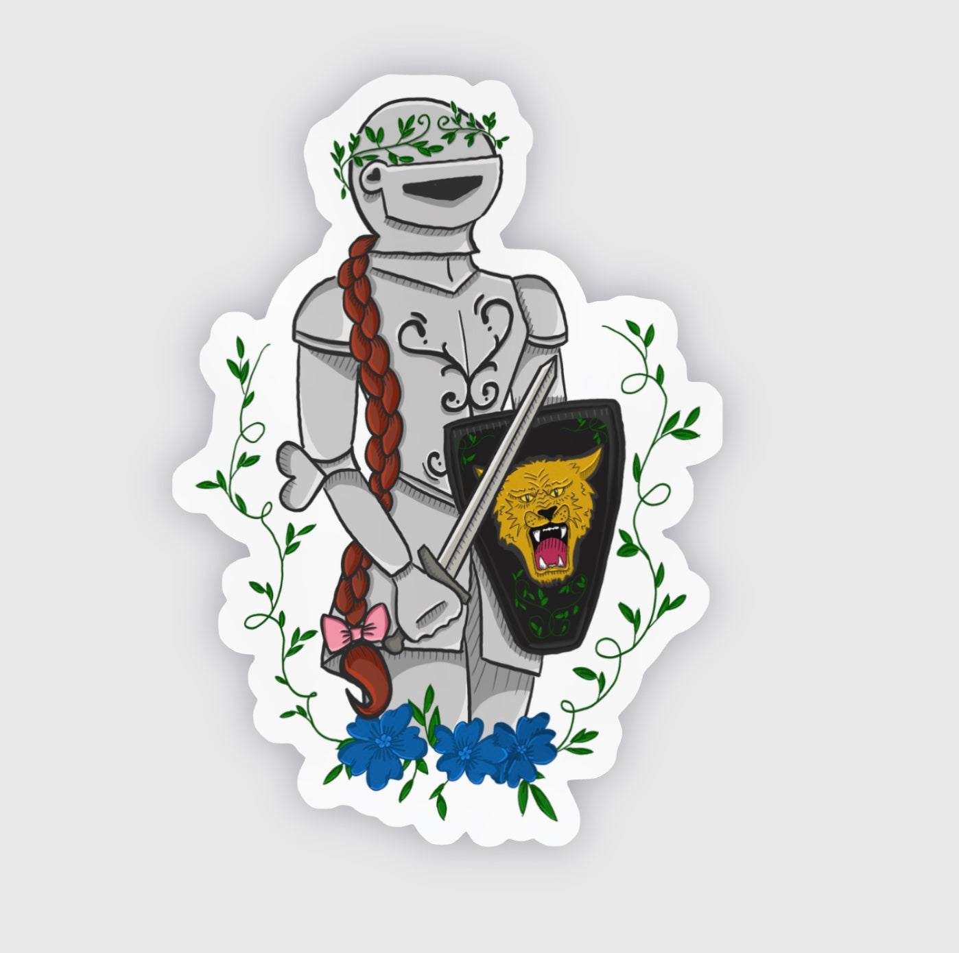 Wee Devilcat Knight Sticker (Preorder)